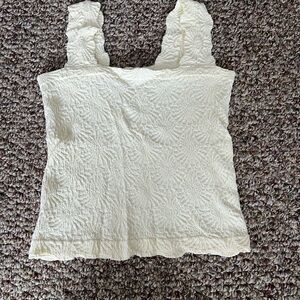 Women's Cream Textured Top